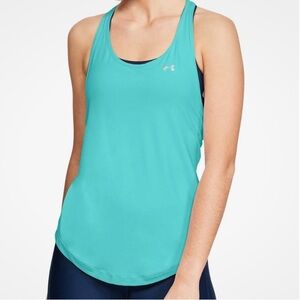 Under Armour mint Blue Fitted Racerback Tank Top, like new